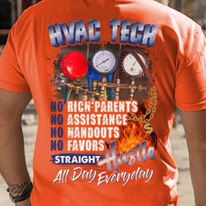 Straight Hustle HVAC Tech Apparel - Grit & Grind